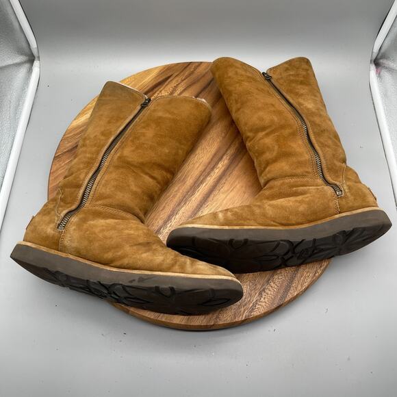 UGG Abree II Tall Boots Womens Size 10 Brown Suede Soft Casual Comfort Winter - Picture 6 of 8